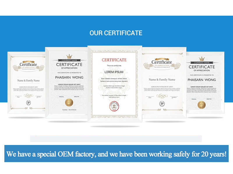Industry certificate